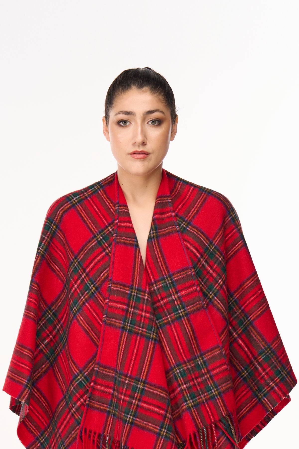 Royal Stewart Cape 100% Pure Cashmere