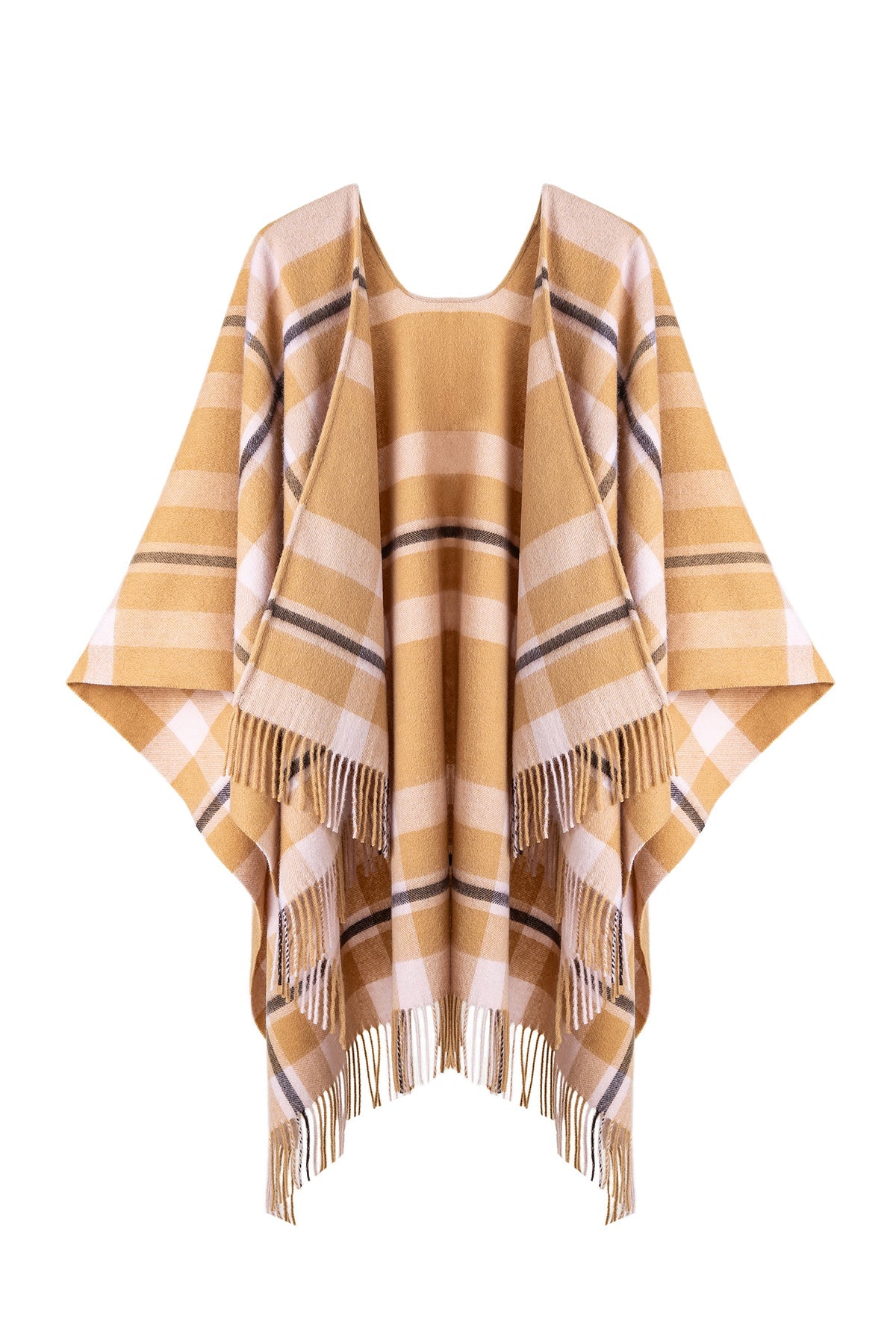 Poncho Luxury Exclusive Design DC Scott - Camel Style 3