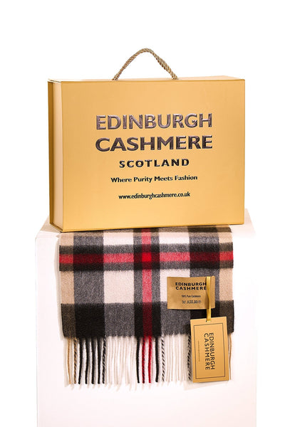 100% Pure Cashmere Children DC Scott Scarf Camel