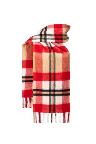 Scarf DC Scott Red 100% Pure Lambswool