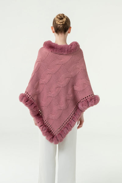 Women's Poncho Exclusive Design - Pink