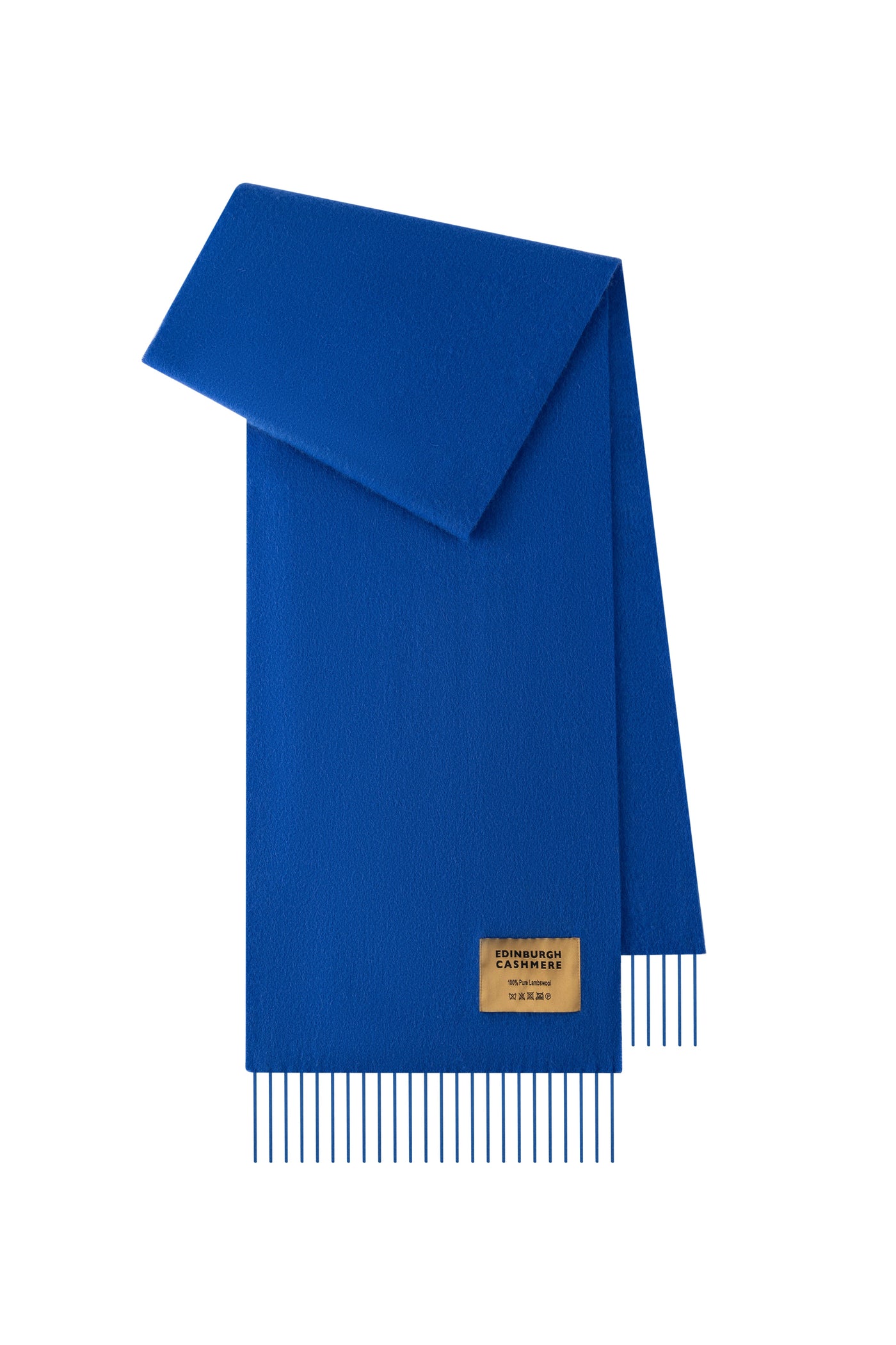 Plain Merino Wool Scarf Dark Blue 121