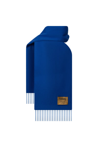 Plain Merino Wool Scarf Dark Blue 121