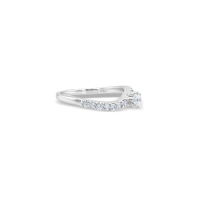 Scott Cashmere 18k White Gold with Diamond - Ring Style 12 (Size: 12)