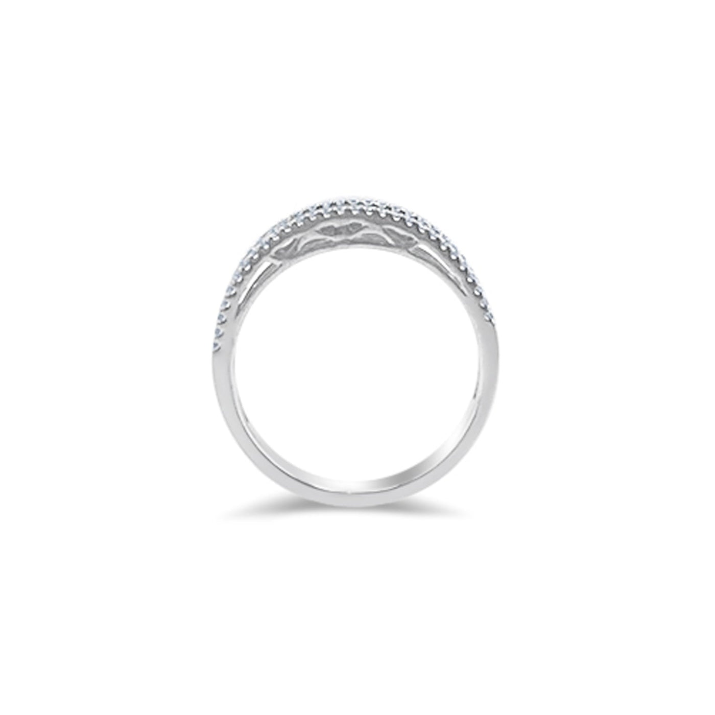 Scott Cashmere 18k White Gold with Diamond and Buggets - Ring Style 16 (Size 15)