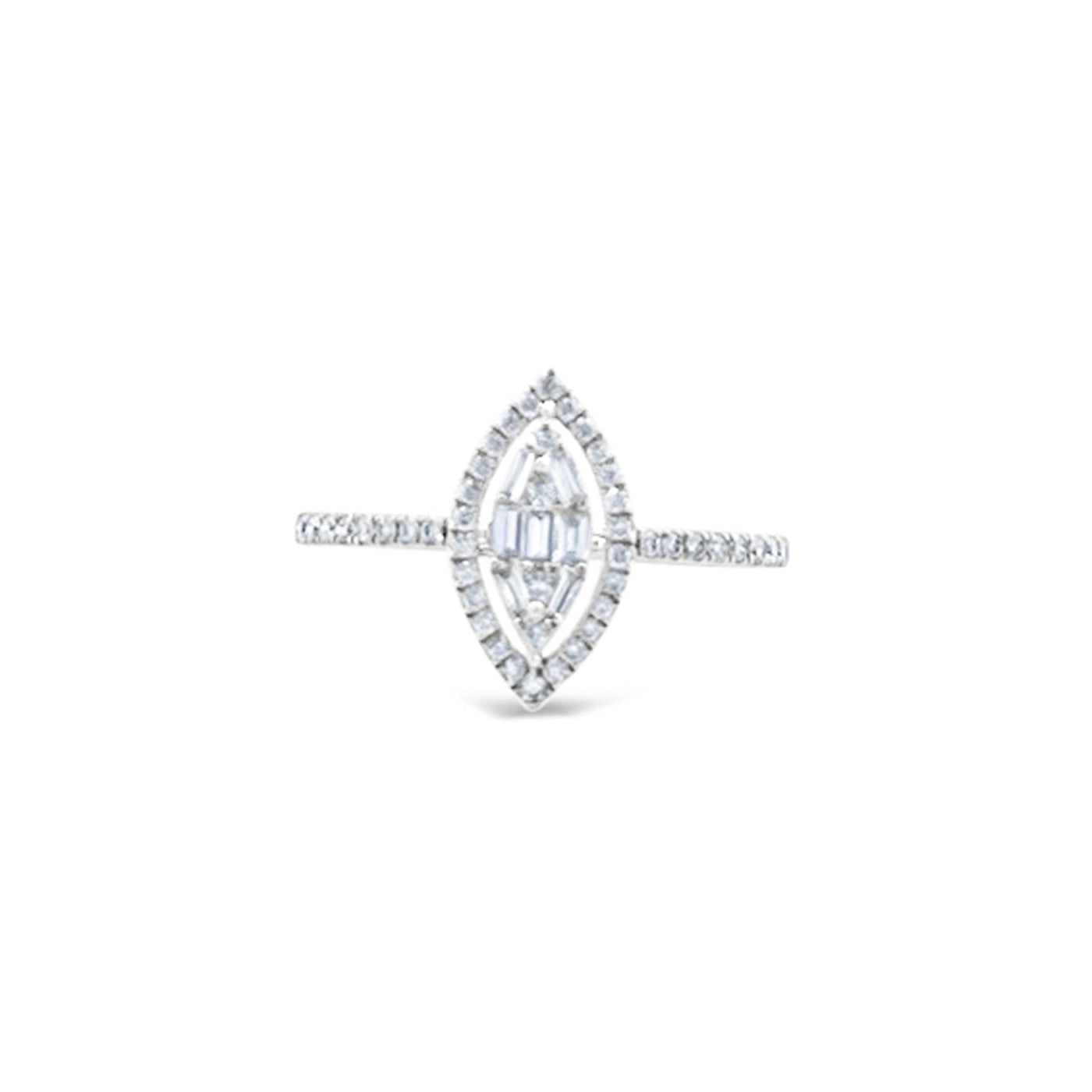 Scott Cashmere 18k White Gold with Diamond - Ring Style 25 (Size 15)