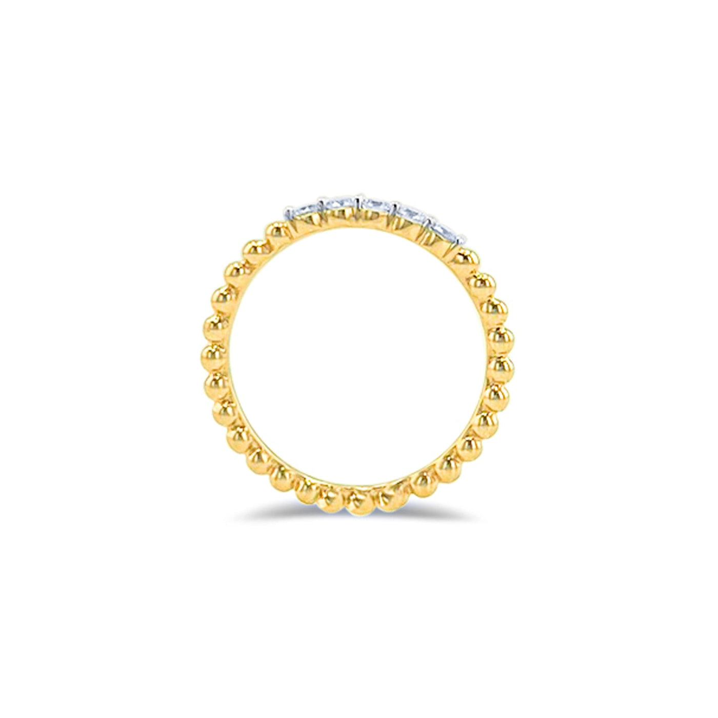 Scott Cashmere 18k White and Yellow Gold with Diamond - Ring Style 19 (Size 15)