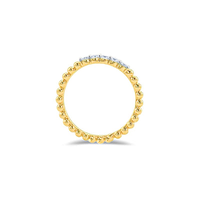 Scott Cashmere 18k White and Yellow Gold with Diamond - Ring Style 19 (Size 15)