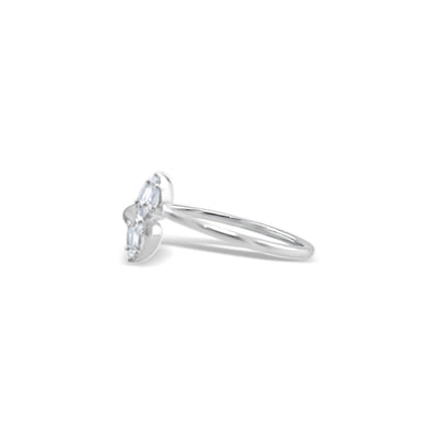 Scott Cashmere 18k White Gold with Diamond - Ring Style 24 (Size 14)