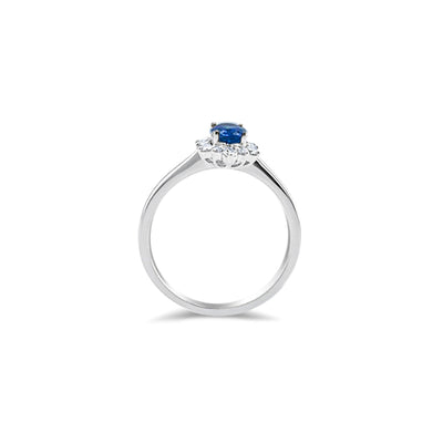 Scott Cashmere 18k White Gold with Diamond and Other Stones - Ring Style 18 (Size 12)