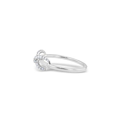Scott Cashmere 18k White Gold with Diamond - Ring Style 26 (Size 14)