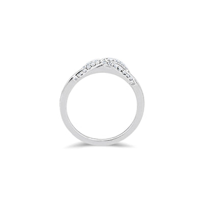 Scott Cashmere 18k White Gold with Diamond - Ring Style 26 (Size 14)
