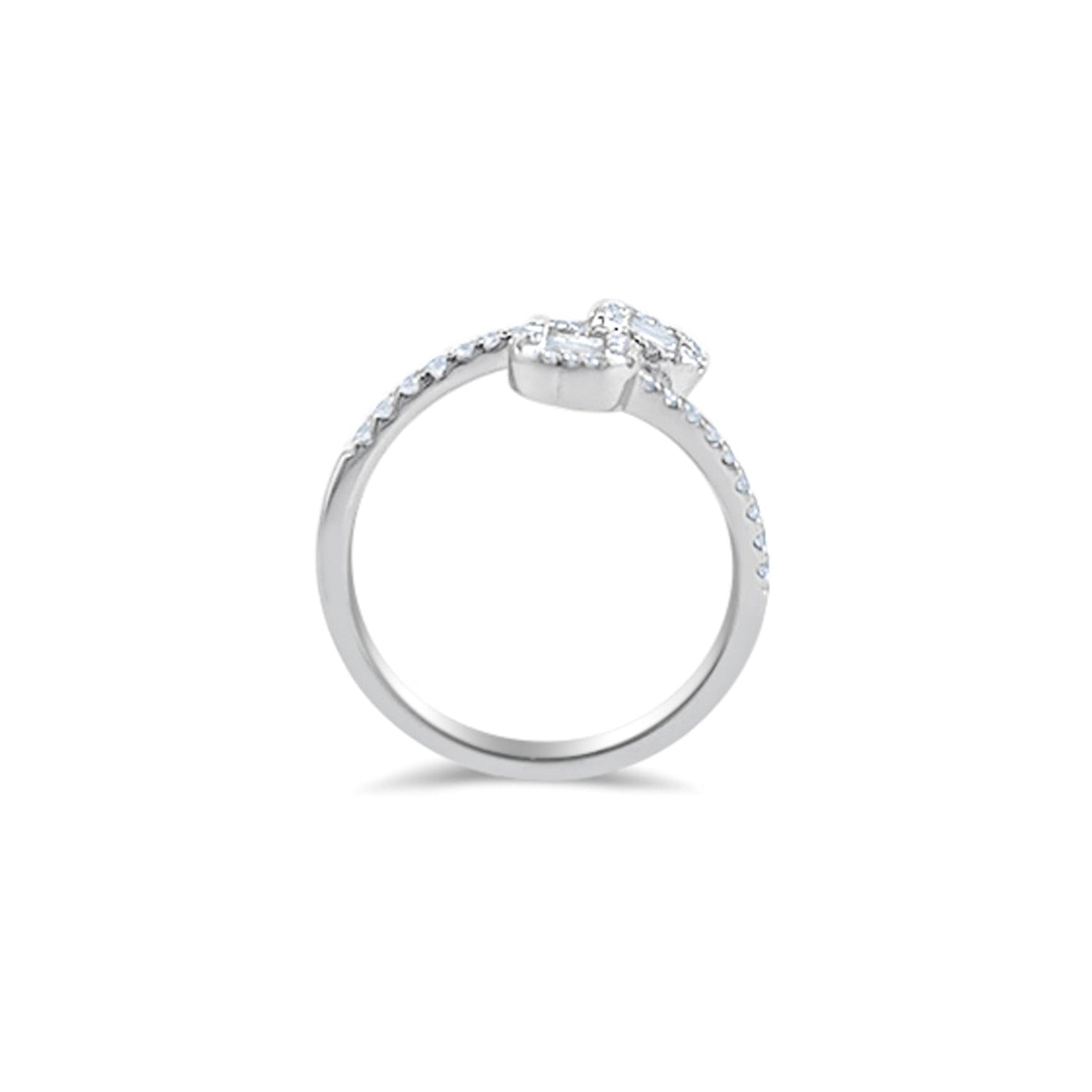 Scott Cashmere 18k White Gold with Diamond and Buggets - Ring Style 17 (Size 15)