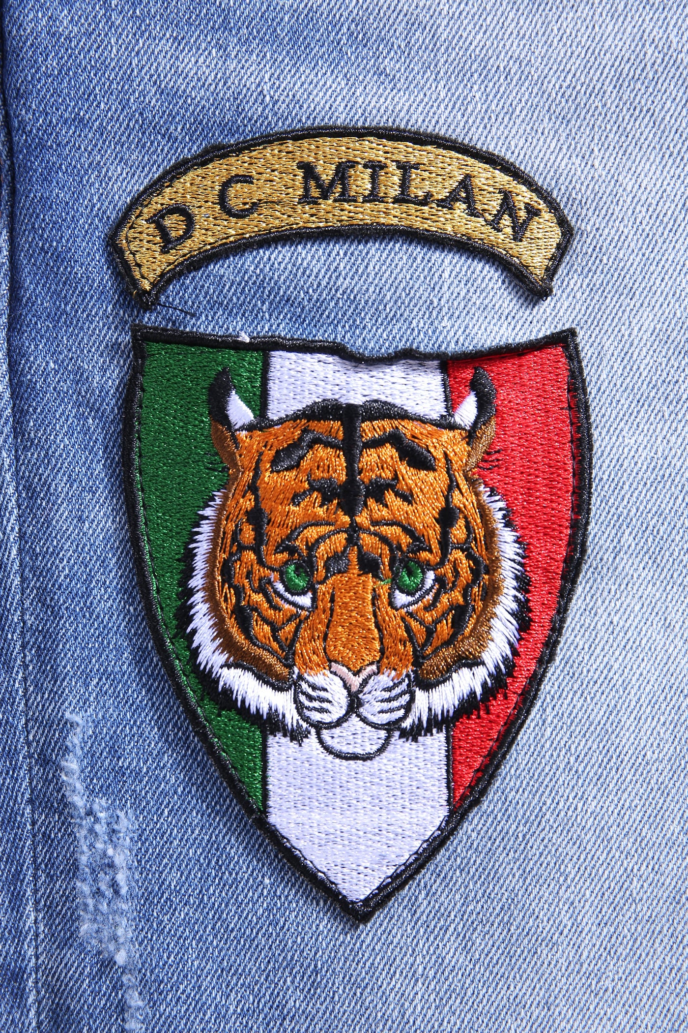 Light Blue Slim-Fit Jeans With 2 Logos