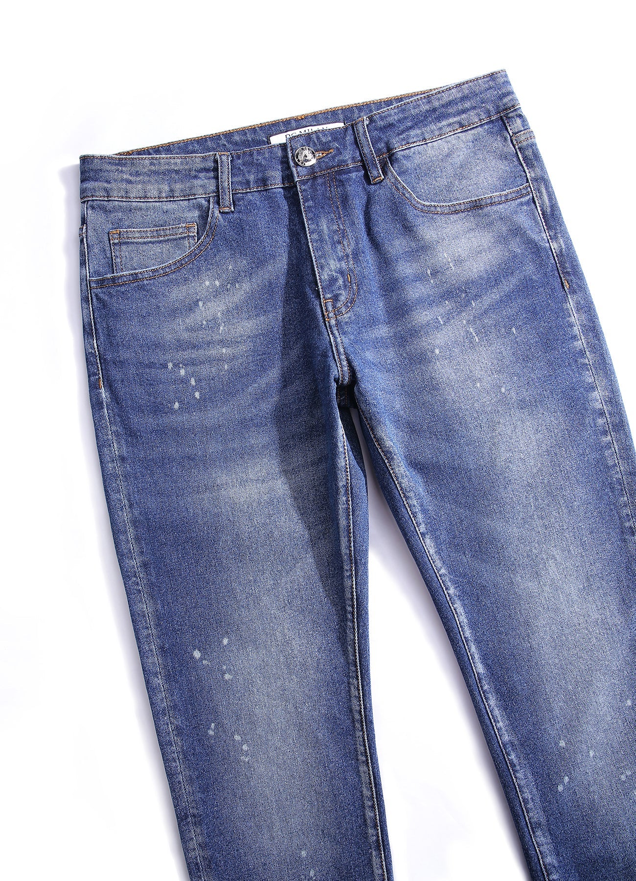 미디엄 블루 슬림핏 진