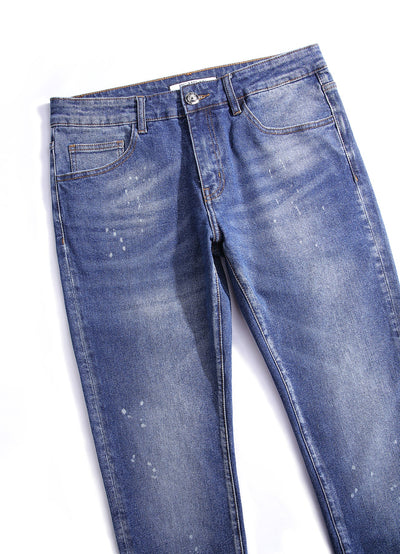 미디엄 블루 슬림핏 진