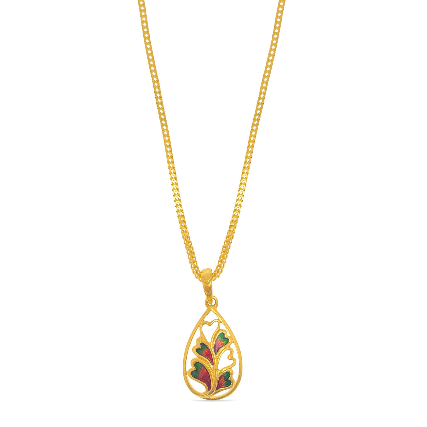 Scott Cashmere 22k Yellow Gold with Enamel - Pendant Style 15