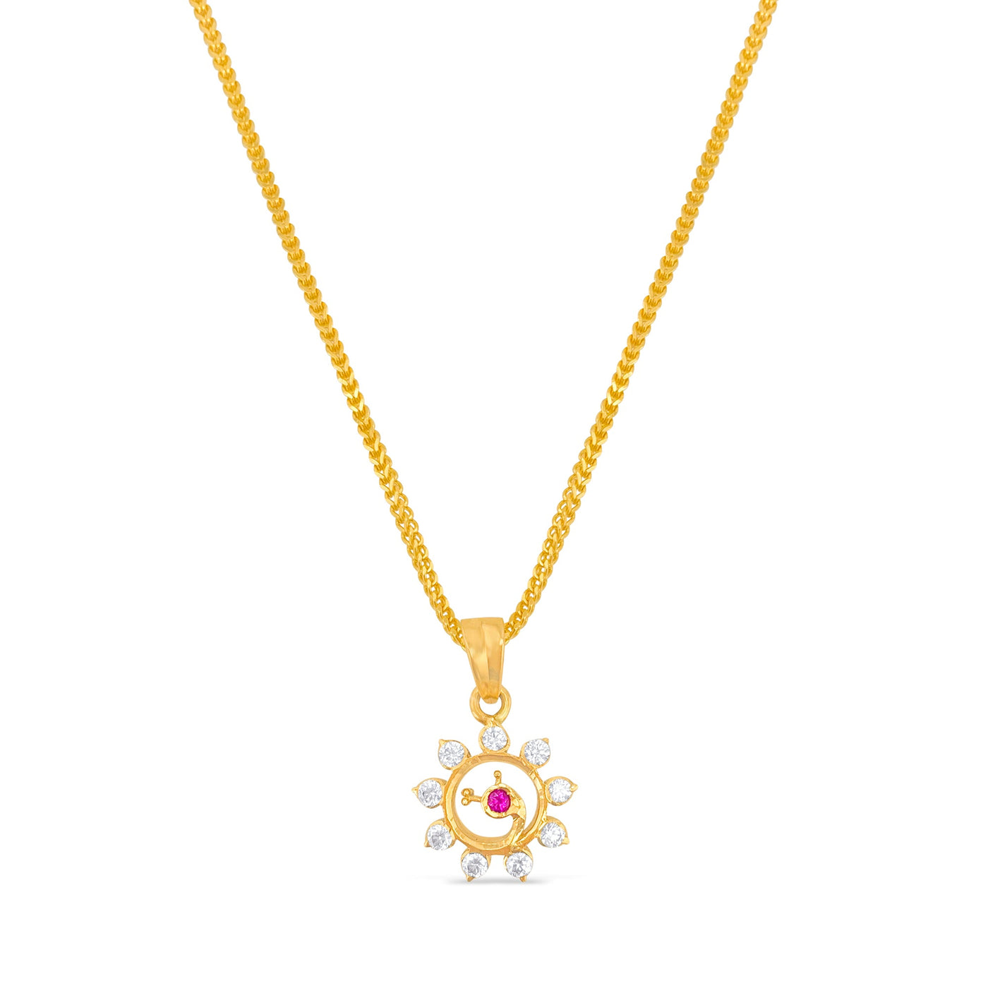 Scott Cashmere 22k Yellow Gold with Stone - Pendant Style 24