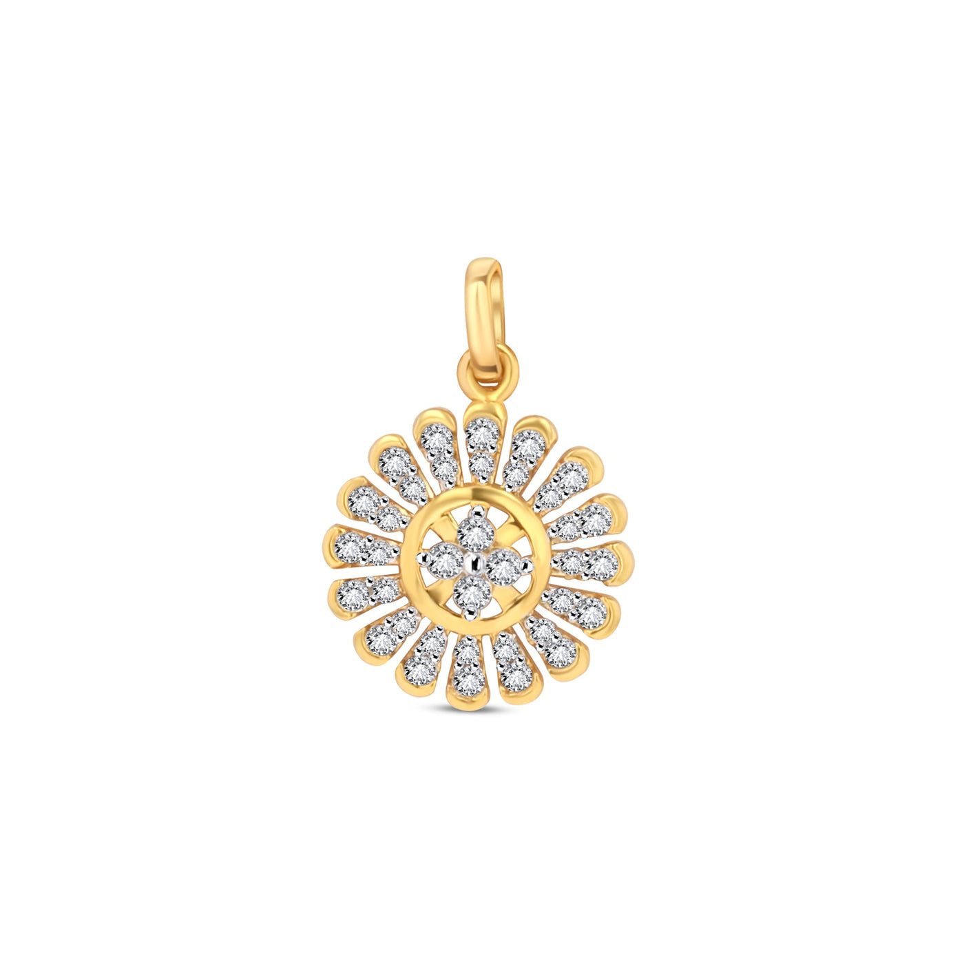 Scott Cashmere 18k Yellow-Gold with Diamonds - Pendant Style 2