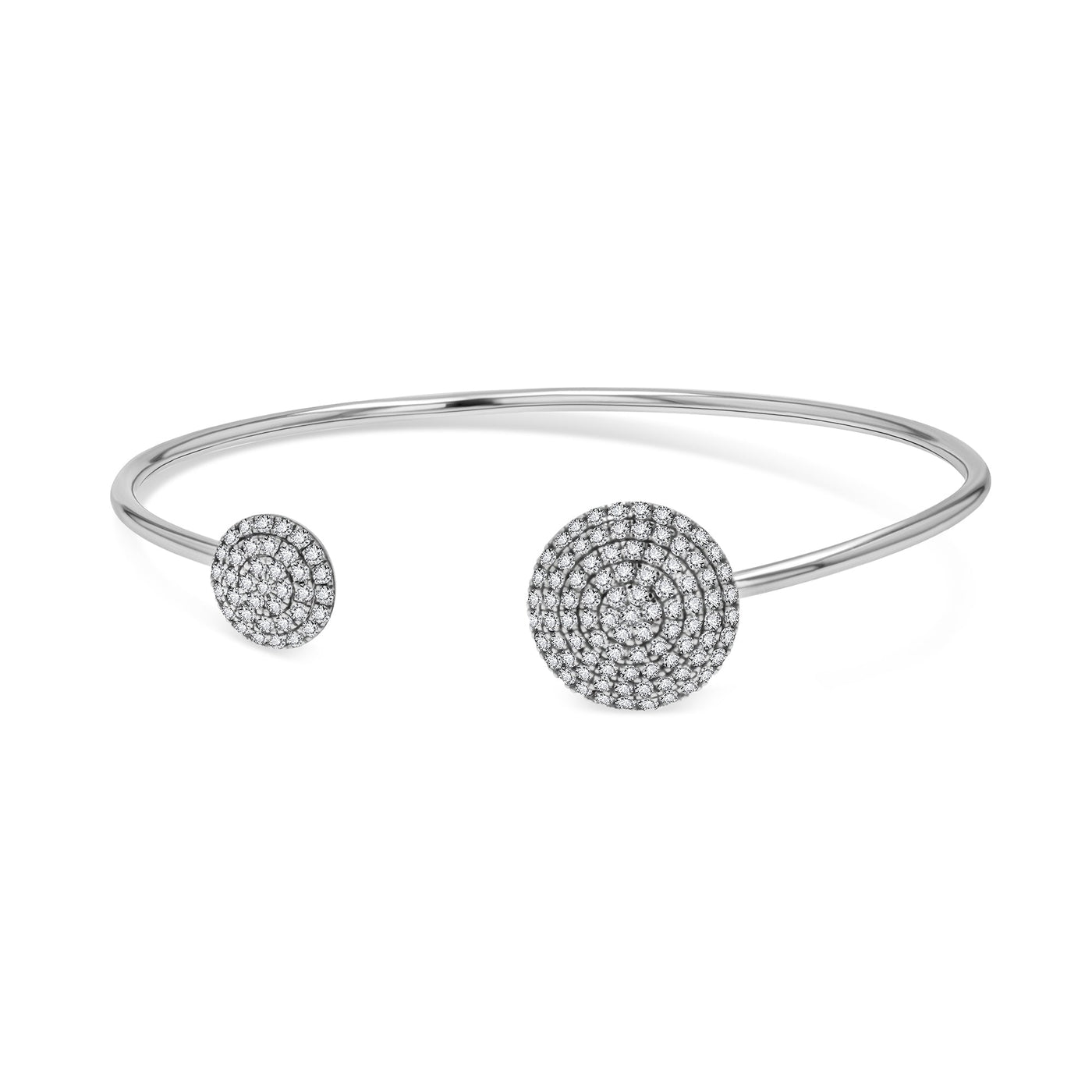 Scott Cashmere 18k Solid White Gold with Diamonds - Bracelet Style 2