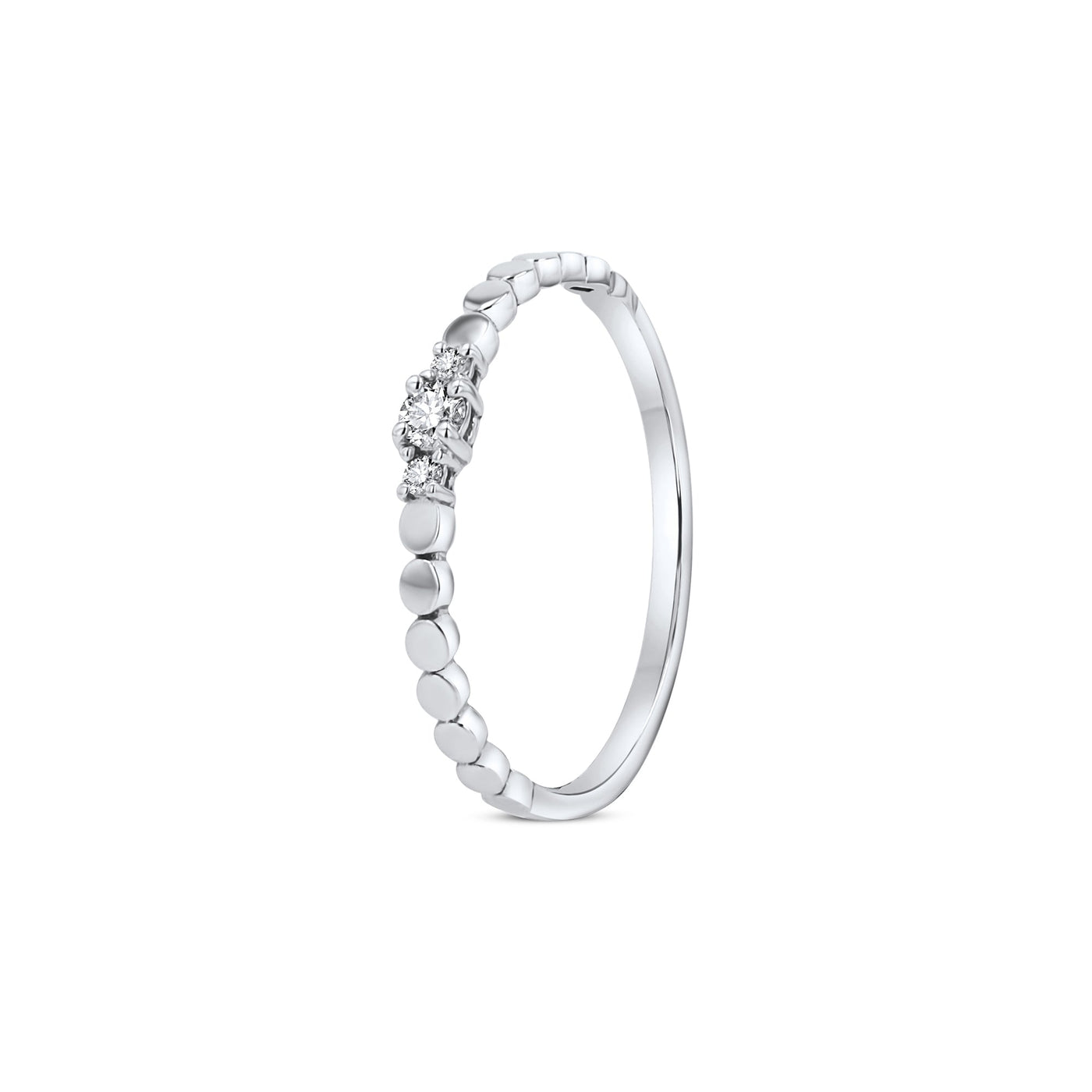 Scott Cashmere 18k White-Gold with Diamonds - Ring Style 10