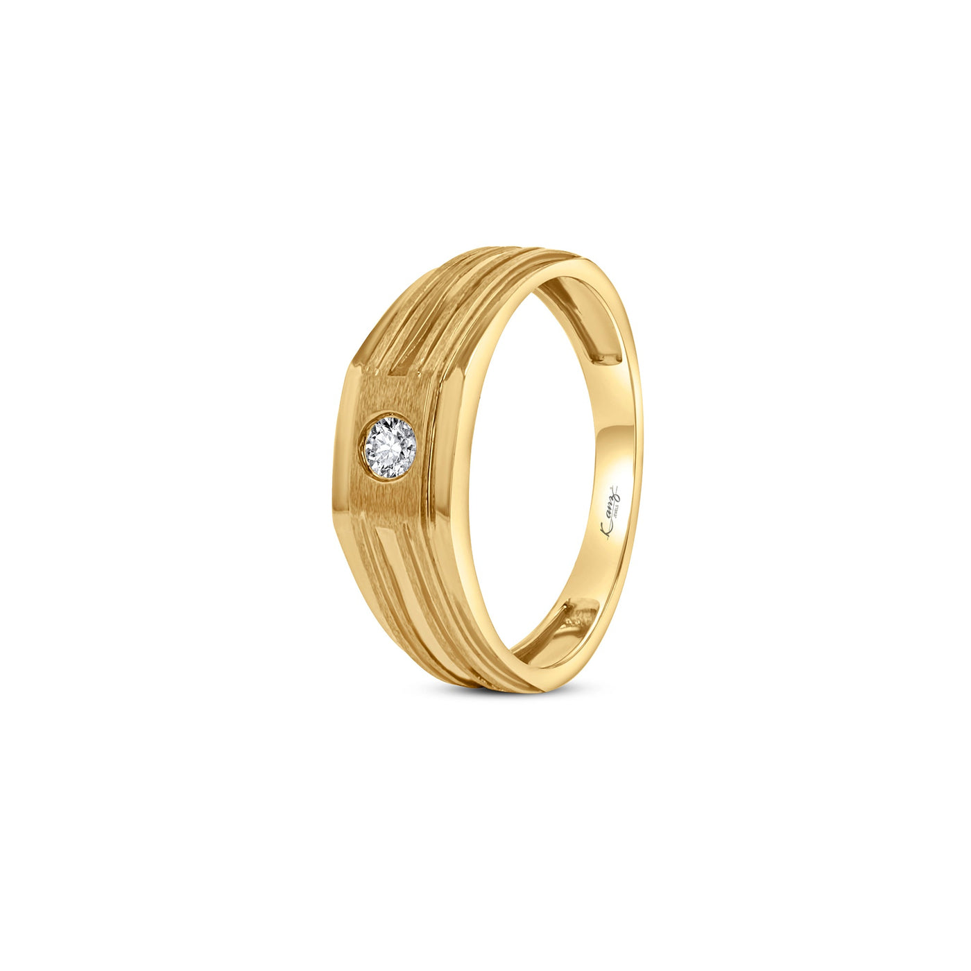 Scott Cashmere 18k Yellow-Gold with Diamonds - Ring Style 7