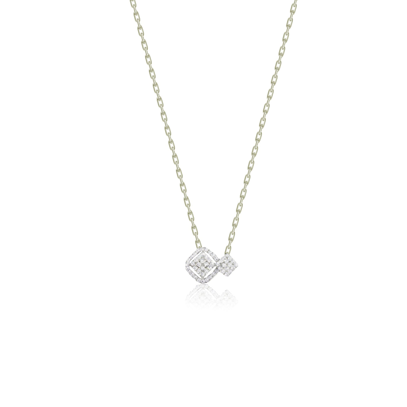 Scott Cashmere 18k White Gold with Diamonds - Necklace Style 27