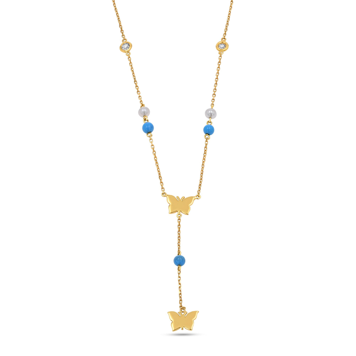 Scott Cashmere 18k Yellow-Gold with Diamonds - Necklace Style 6