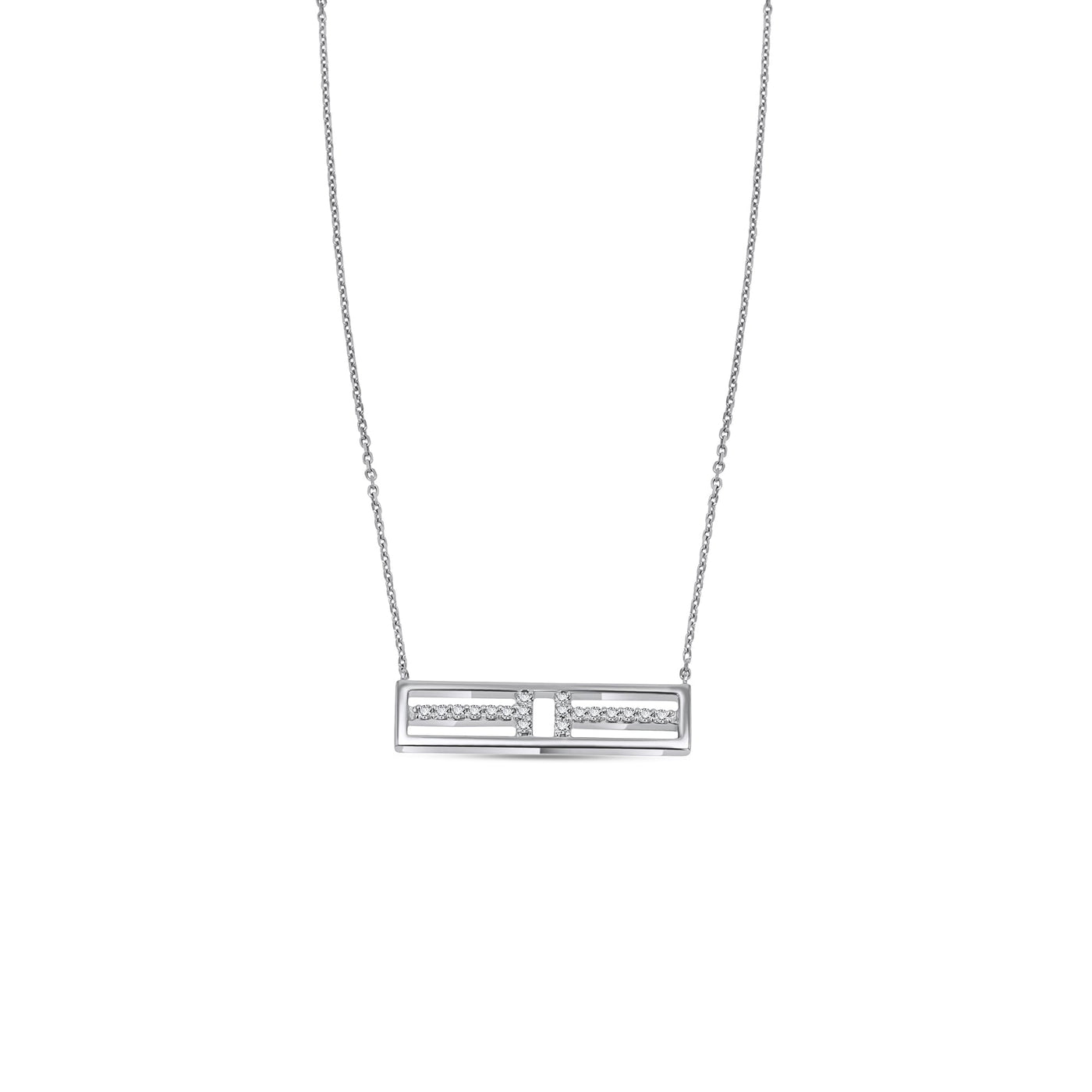 Scott Cashmere 18k White-Gold with Diamonds - Necklace Style 7