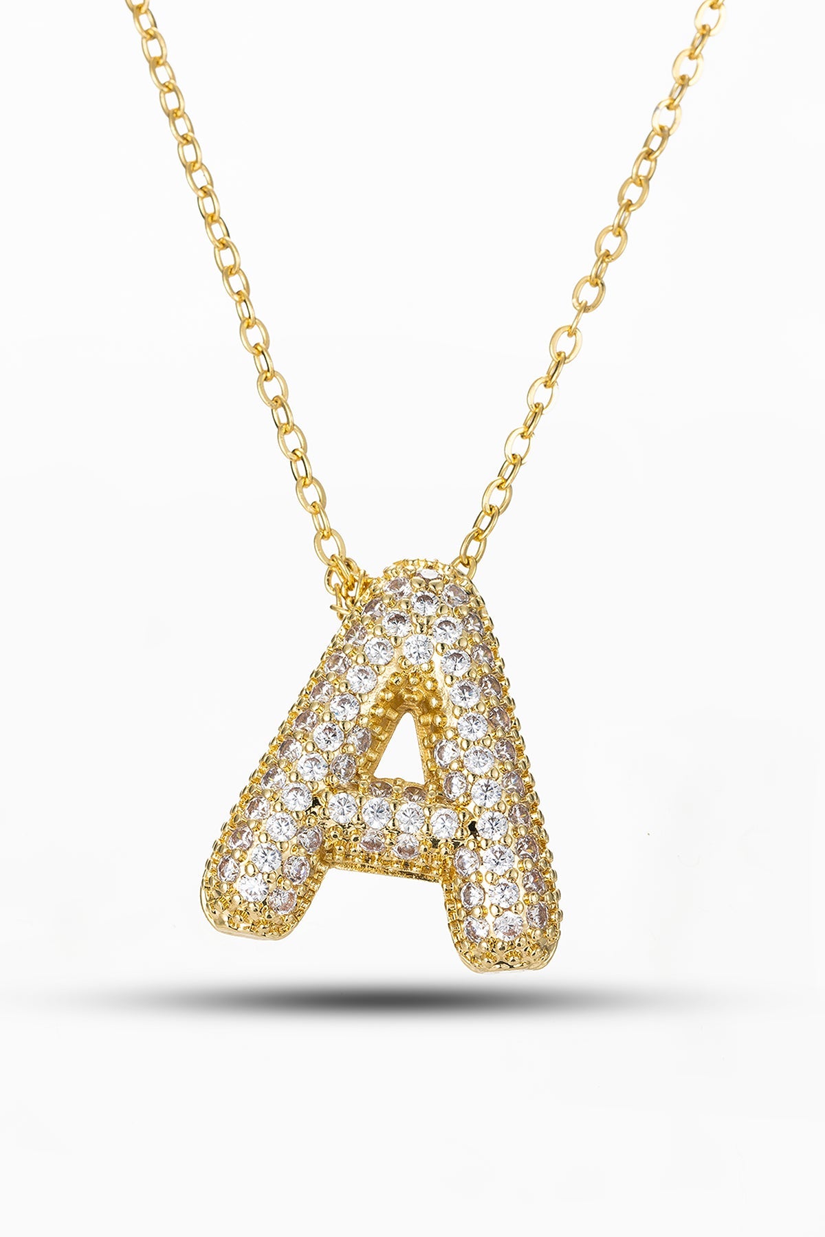 Scott Cashmere Alphabet Necklace Exclusive Design - Letter A