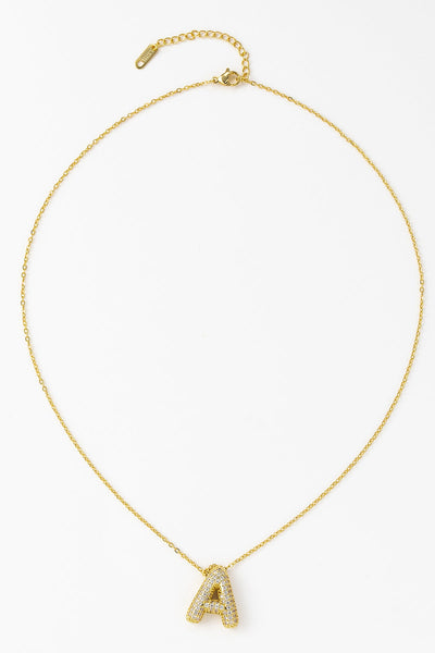 Scott Cashmere Alphabet Necklace Exclusive Design - Letter A