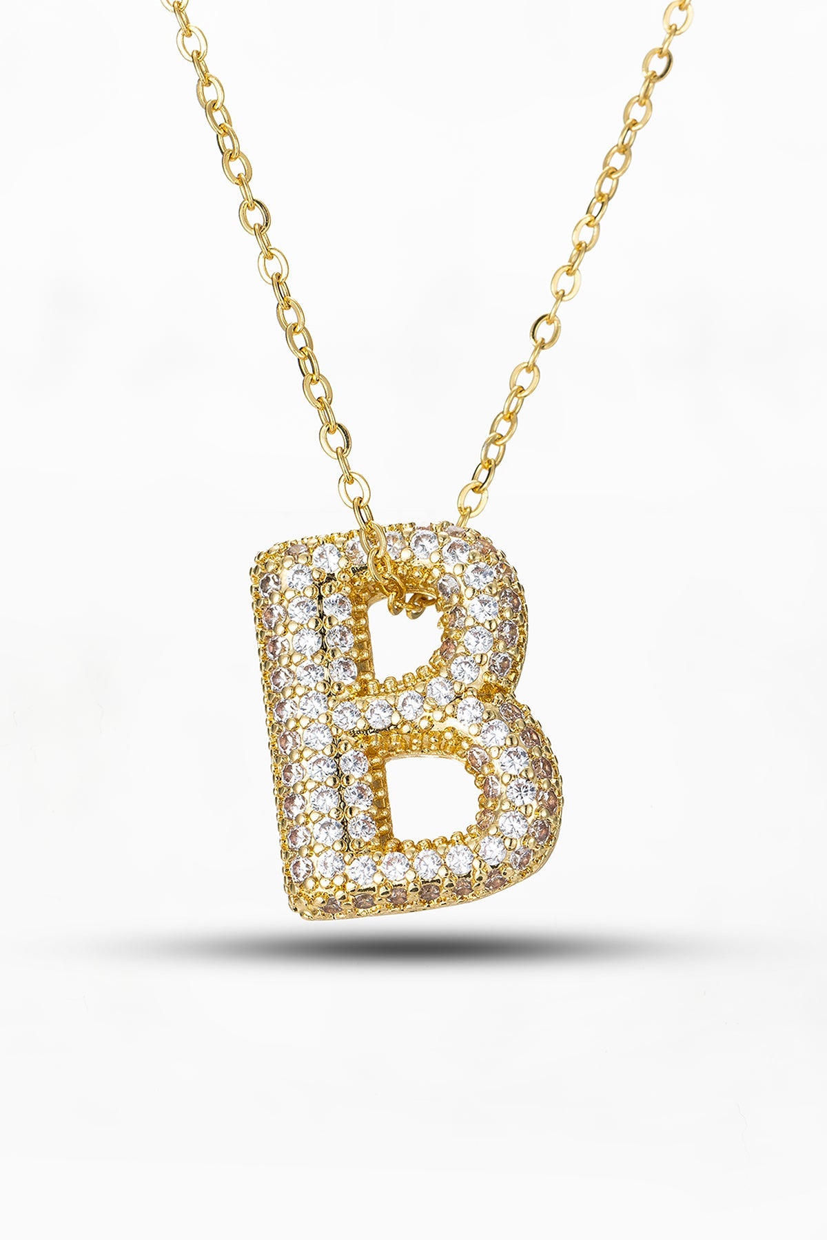 Scott Cashmere Alphabet Necklace Exclusive Design - Letter B