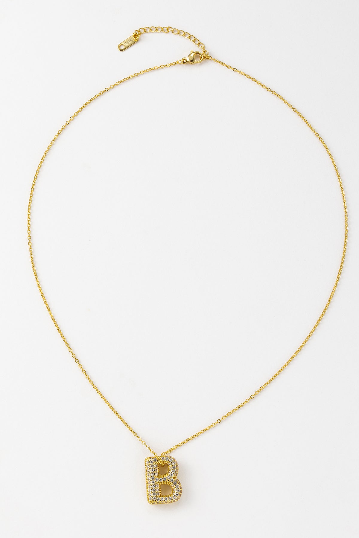 Scott Cashmere Alphabet Necklace Exclusive Design - Letter B