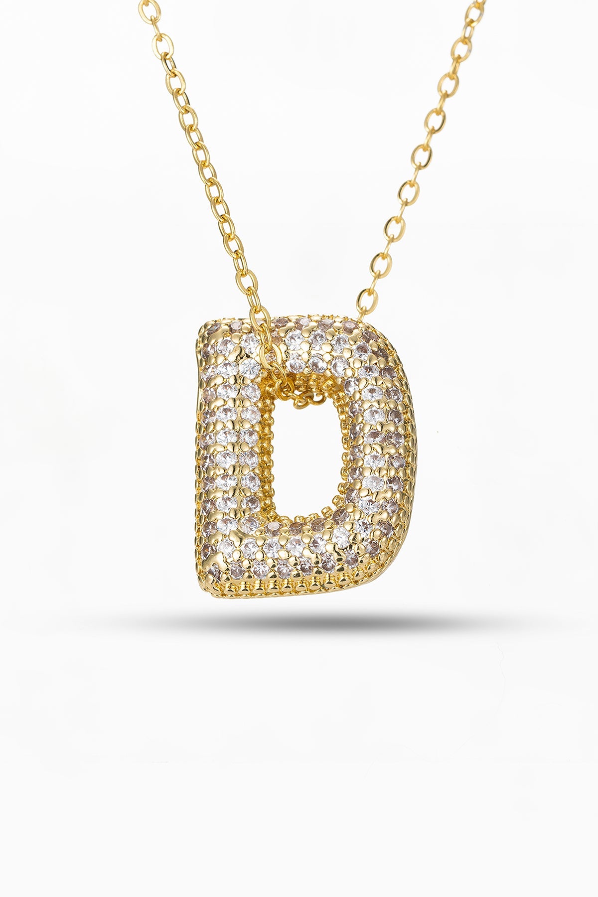 Scott Cashmere Alphabet Necklace Exclusive Design - Letter D