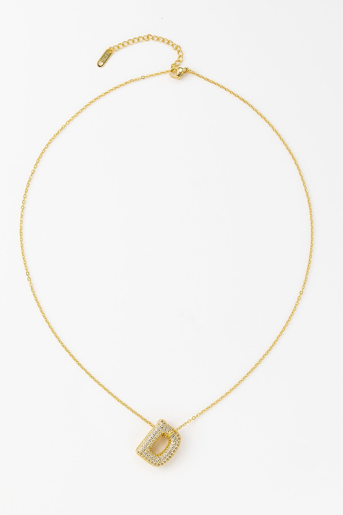 Scott Cashmere Alphabet Necklace Exclusive Design - Letter D