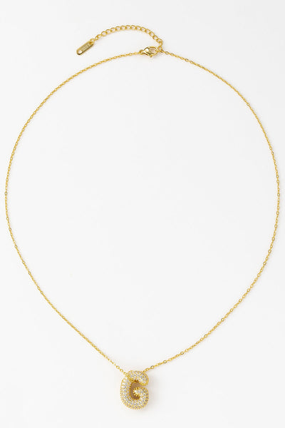 Scott Cashmere Alphabet Necklace Exclusive Design - Letter G