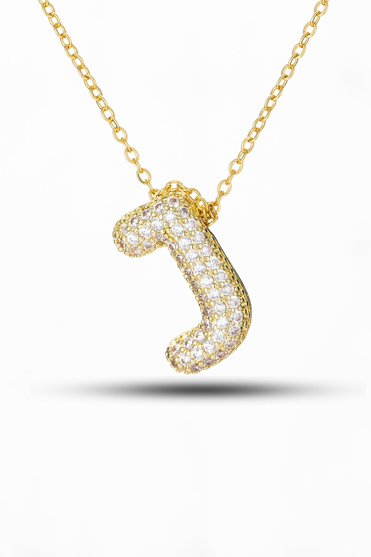 Scott Cashmere Alphabet Necklace Exclusive Design - Letter J