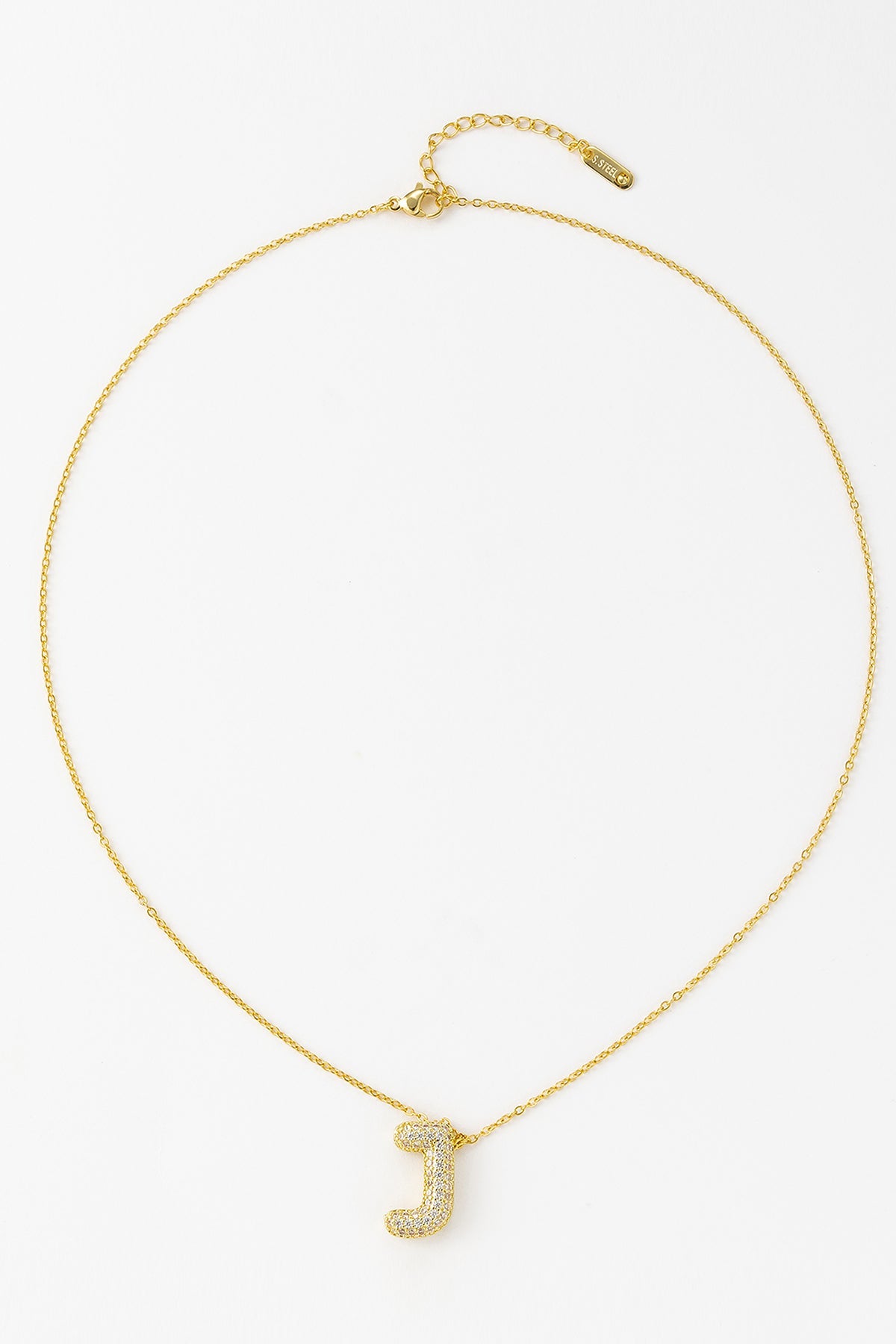 Scott Cashmere Alphabet Necklace Exclusive Design - Letter J