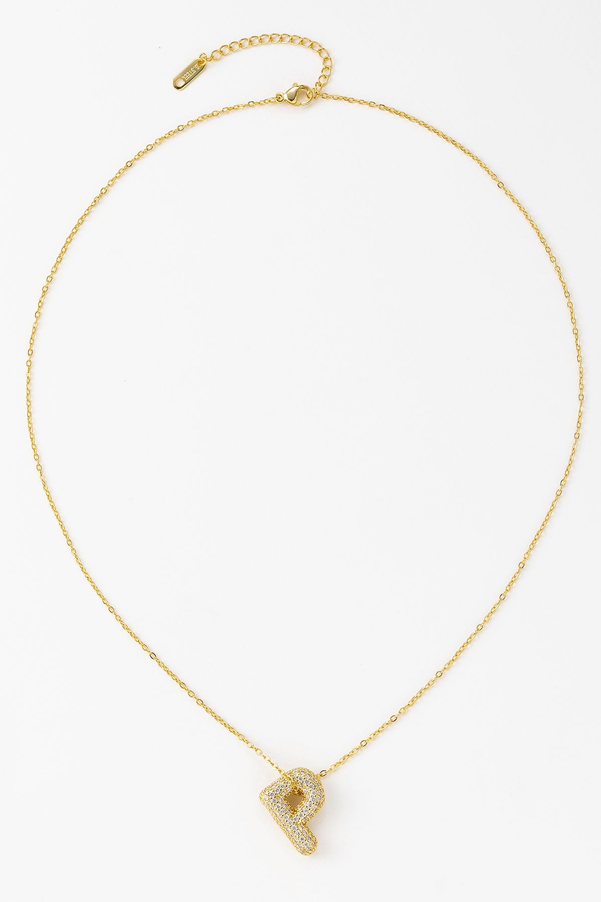 Scott Cashmere Alphabet Necklace Exclusive Design - Letter P