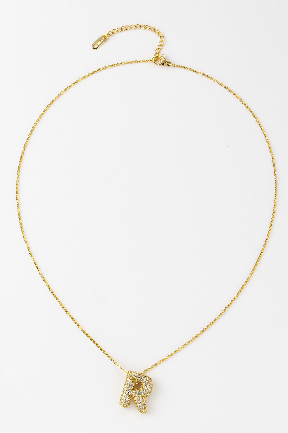 Scott Cashmere Alphabet Necklace Exclusive Design - Letter R