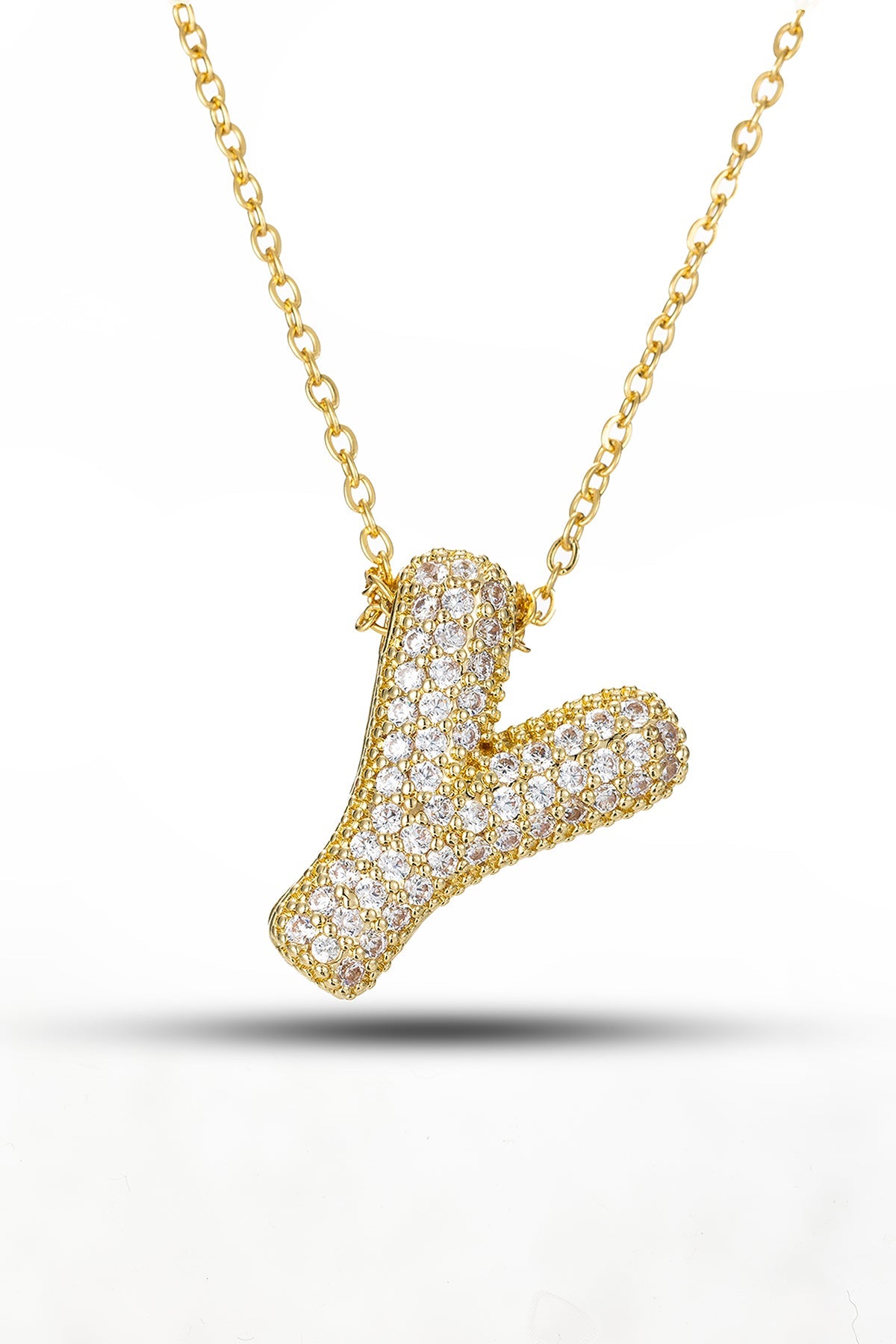 Scott Cashmere Alphabet Necklace Exclusive Design - Letter Y