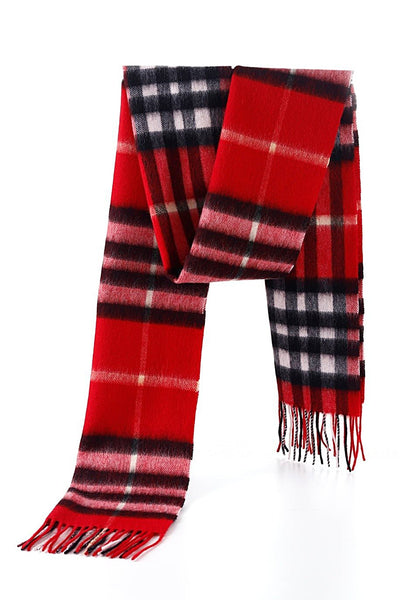 Scarf DC Classic Red Oversized Wrap 100% Pure Lambswool