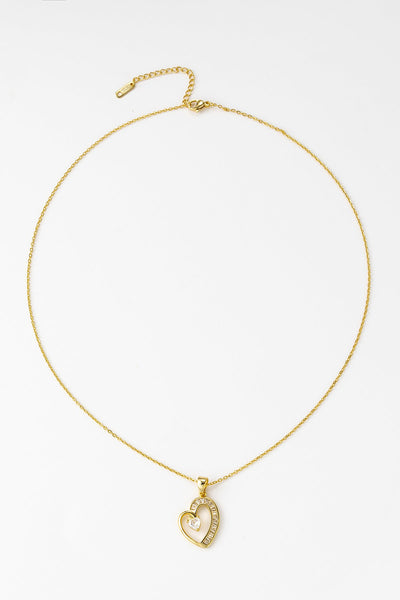 Scott Cashmere Heart-Shaped Pendant Necklace - Exclusive Design 1