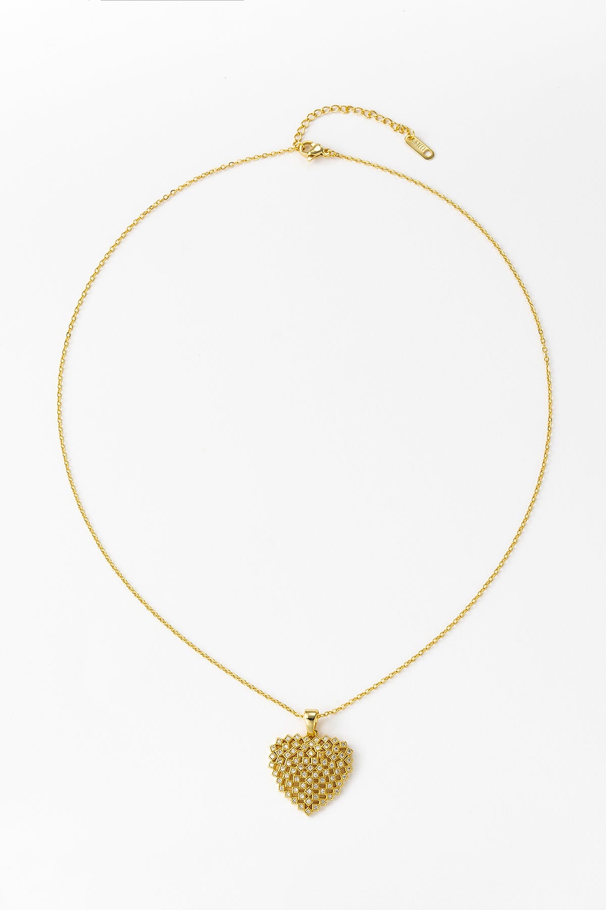 Scott Cashmere Heart-Shaped Pendant Necklace - Exclusive Design 2