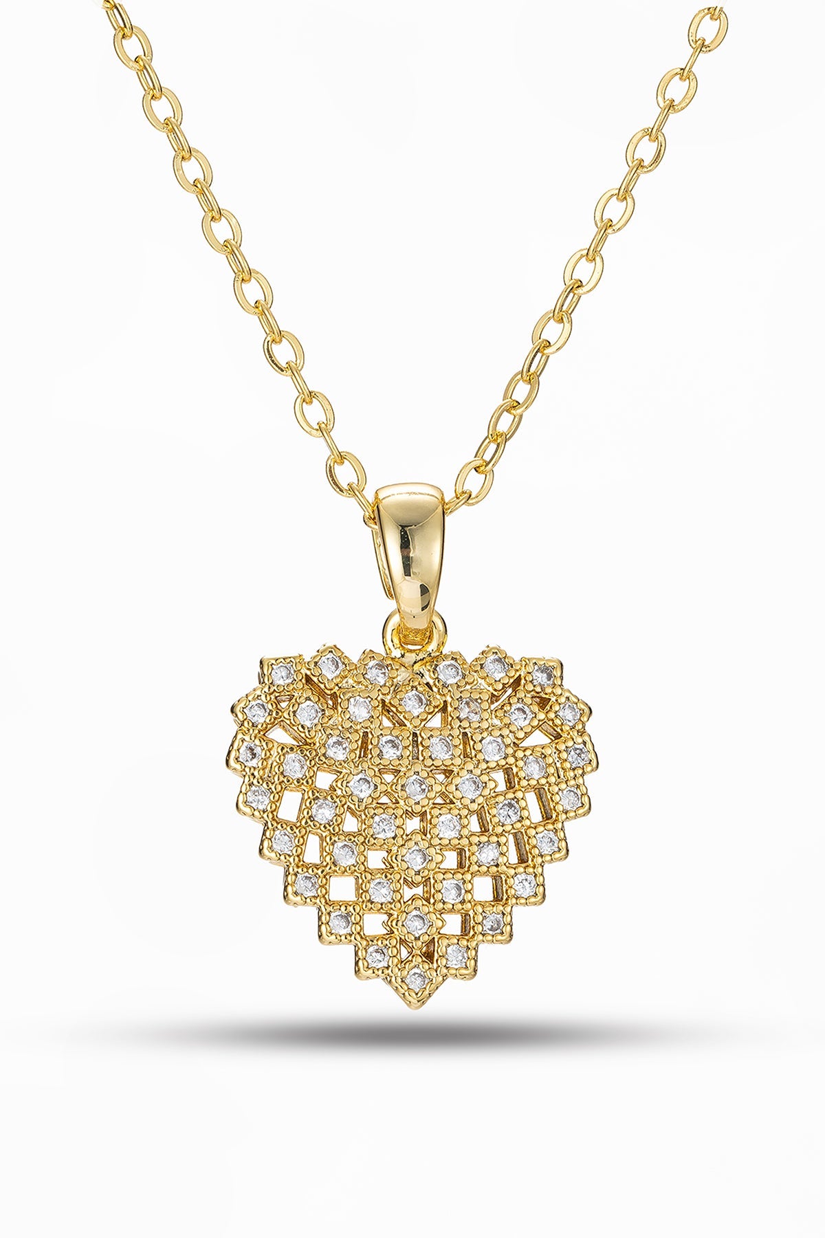 Scott Cashmere Heart-Shaped Pendant Necklace - Exclusive Design 5