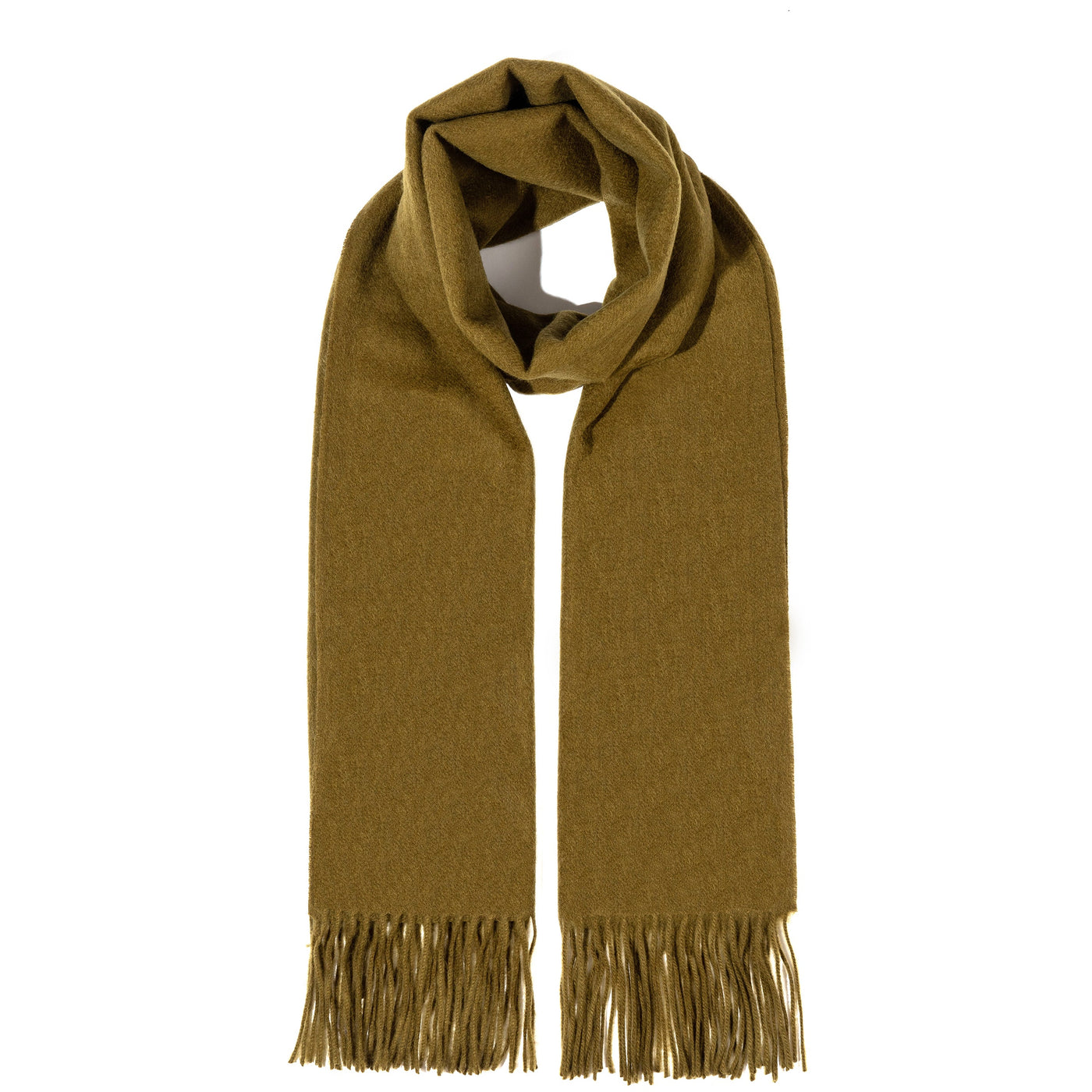 플레인 그린 스카프 100% 퓨어 램스울