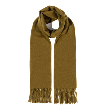 플레인 그린 스카프 100% 퓨어 램스울