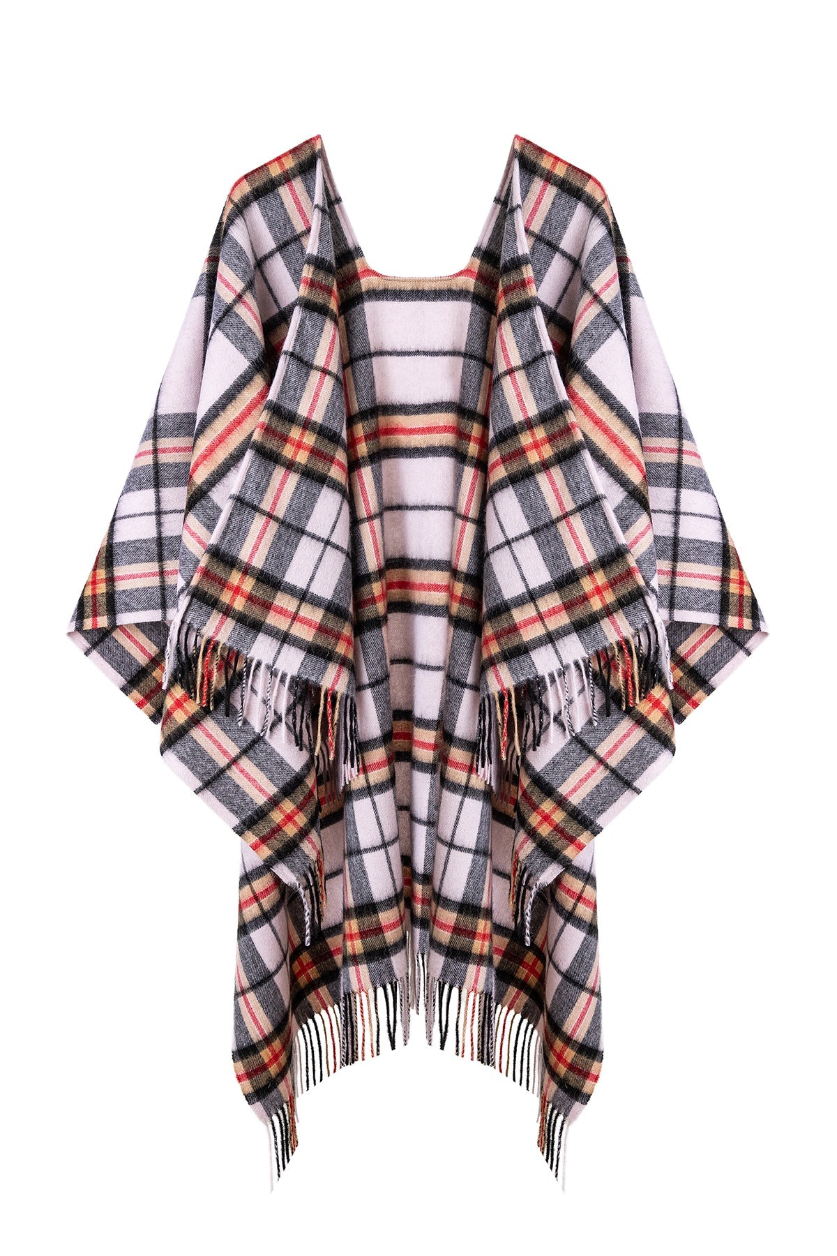 Luxury Cape/Poncho EC Check Exclusive Iconic Design - Camel Style 3