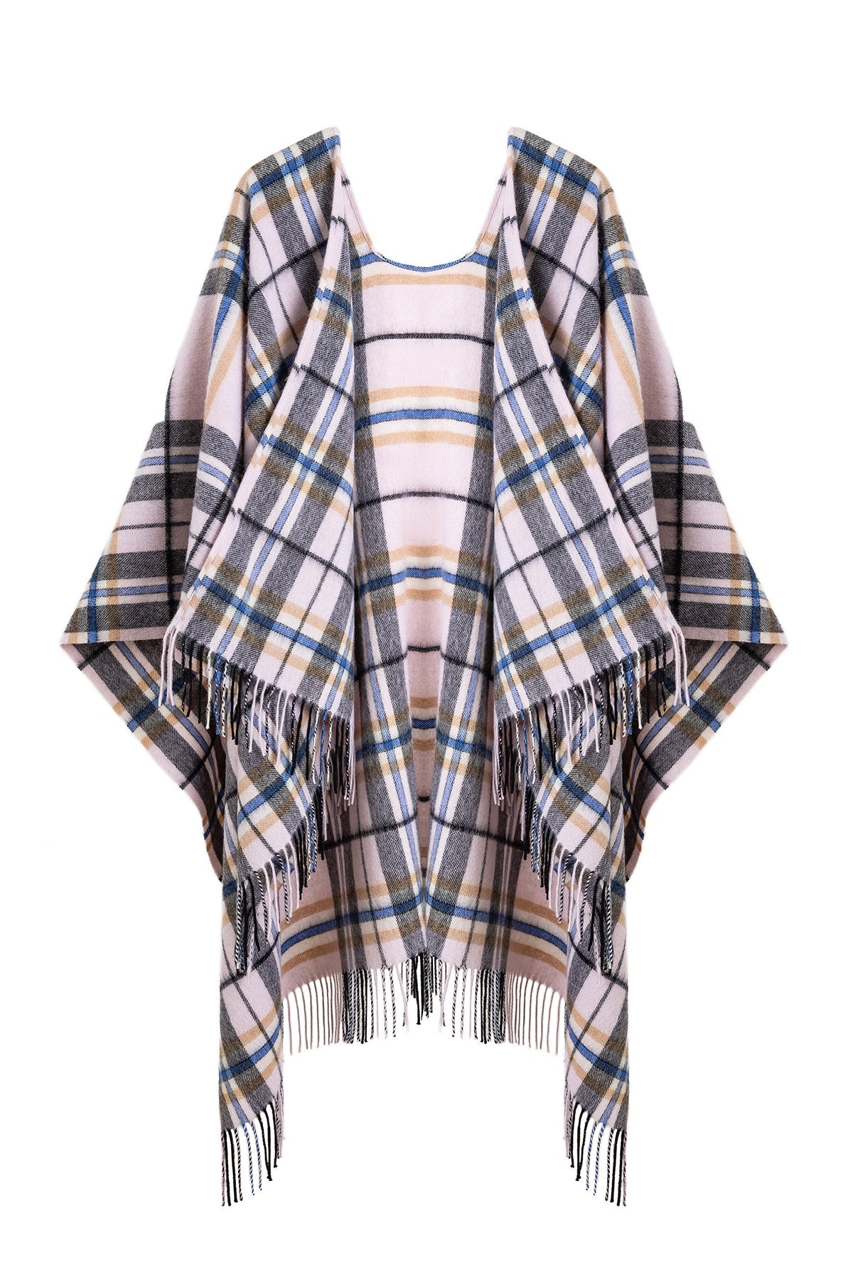 Luxury Cape/Poncho EC Check Exclusive Iconic Design - Camel Style 2