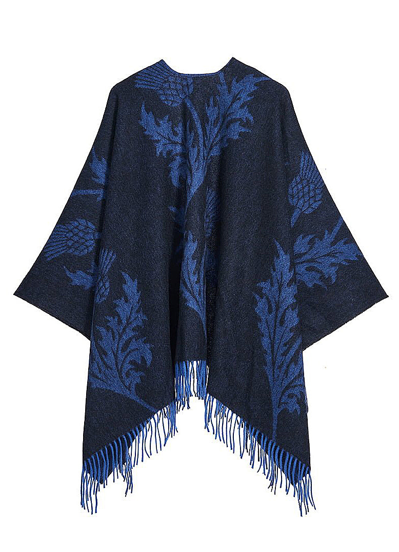 싱글 시슬 네이비 케이프 100% 퓨어 램스울